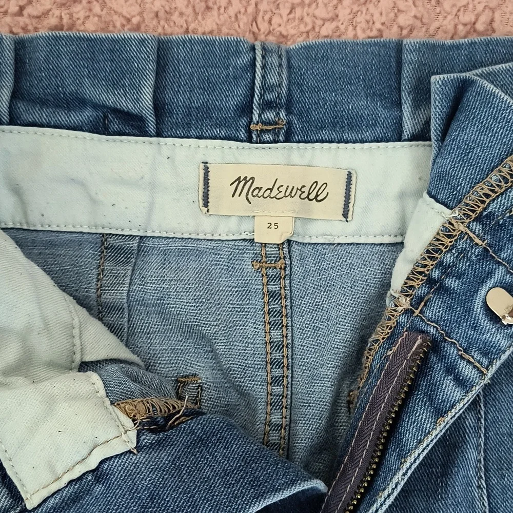 Madewell Women's Pleated Wide Leg Jeans - Picture 4 of 6